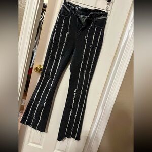 Black bell bottom jeans